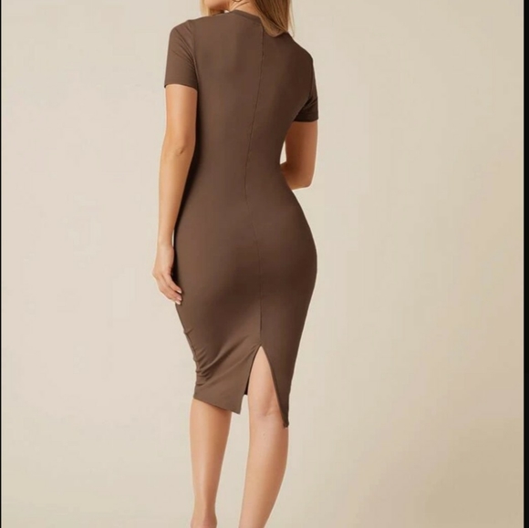 Split Hem Bodycon Dress Women's med - Picture 2 of 14